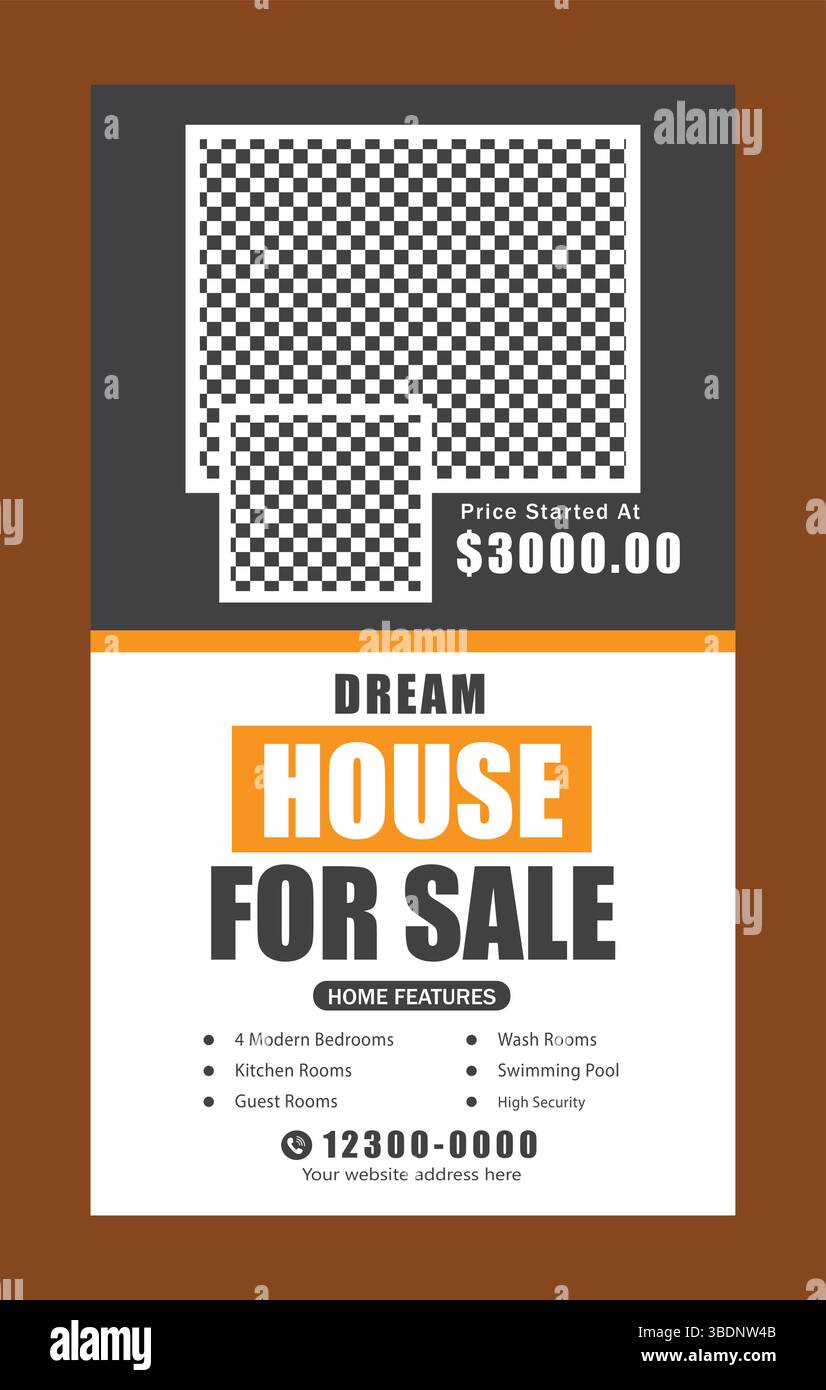 Real Estate instagram Story Stock Vektor
