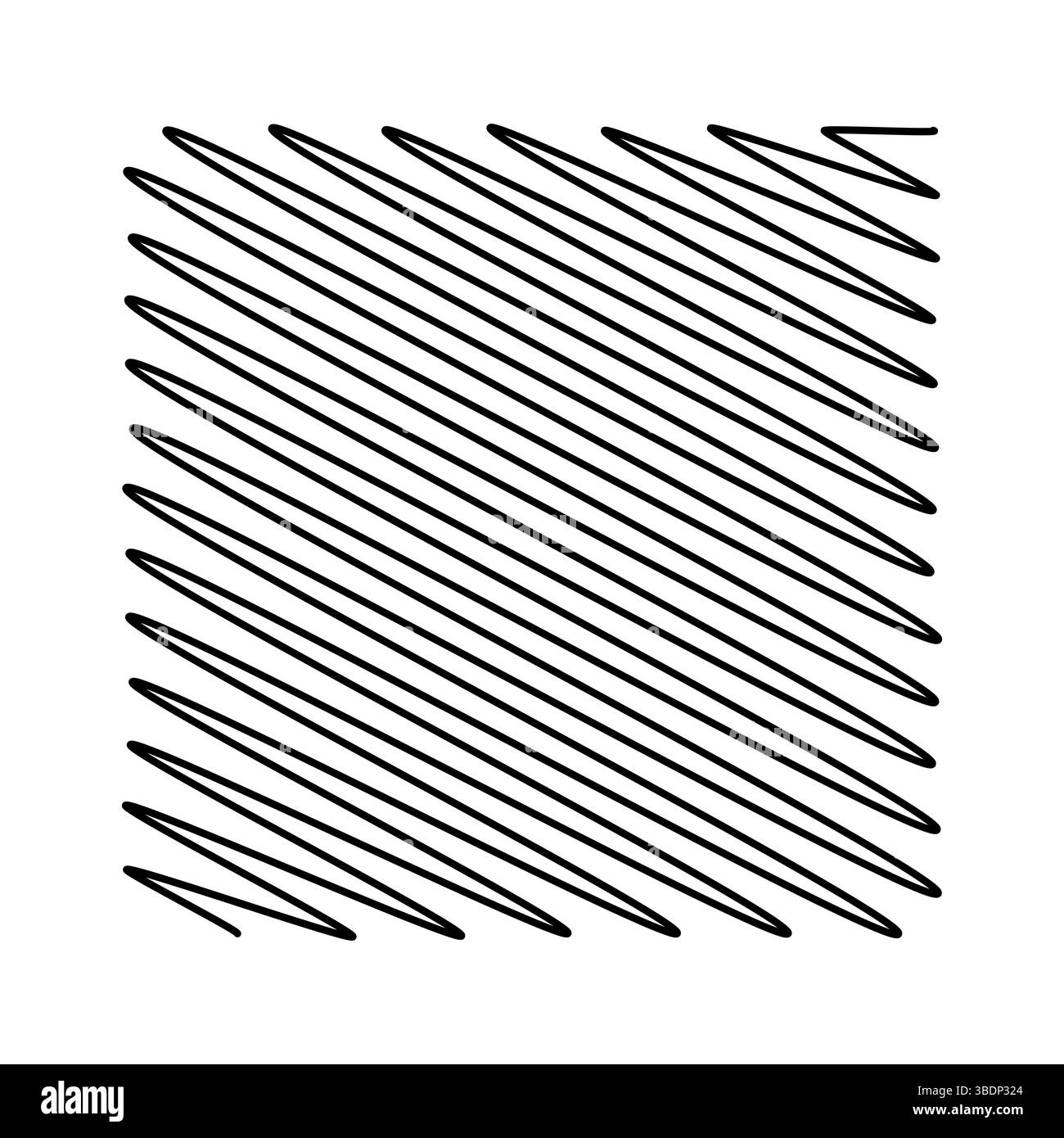 Abbildung Des Diagonalen Linienmusters. Dieses Bild zeigt eine Schwarzweiß-Abbildung mit gleichmäßig angeordneten diagonalen Linien in einem Winkel. Stock Vektor