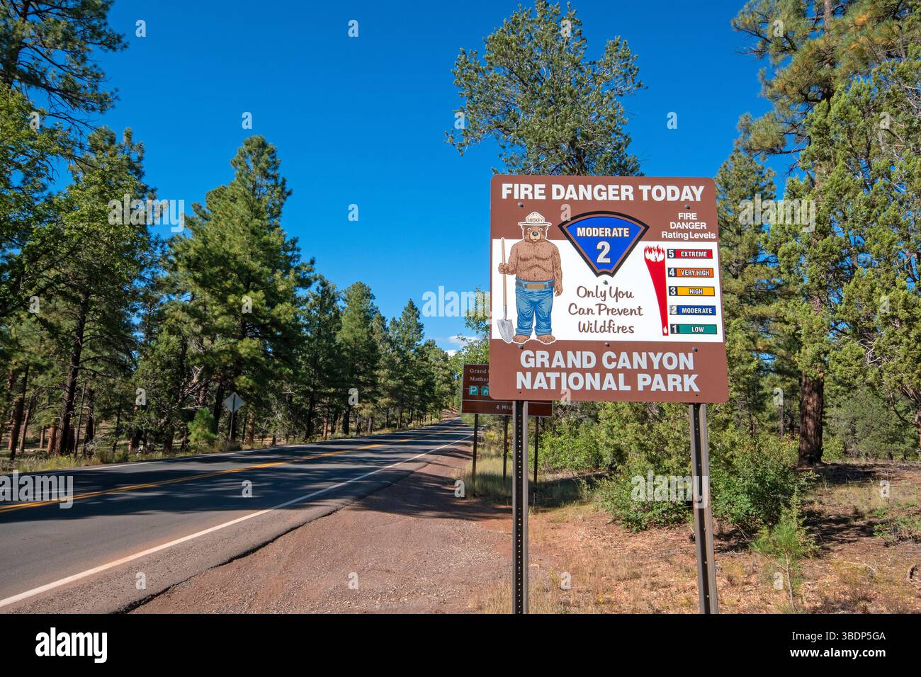 Rauchbärenschild, Grand Canyon National Park, Arizona, USA Stockfoto