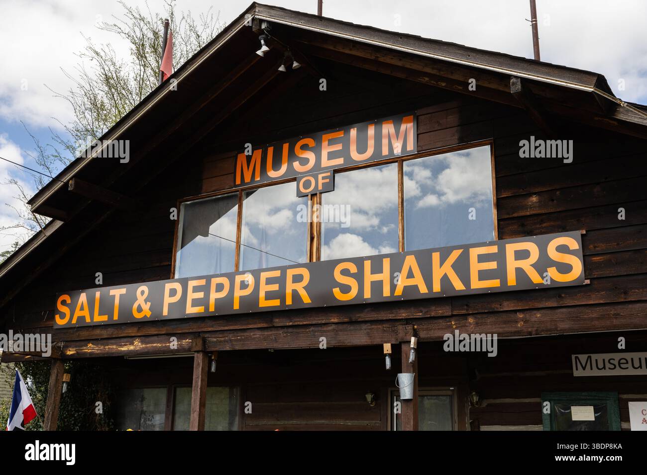 Das Museum of Salz and Pfeffer Shaker beherbergt mehr als 20.000 Salz- und Pfefferstreuer aus der ganzen Welt. Stockfoto