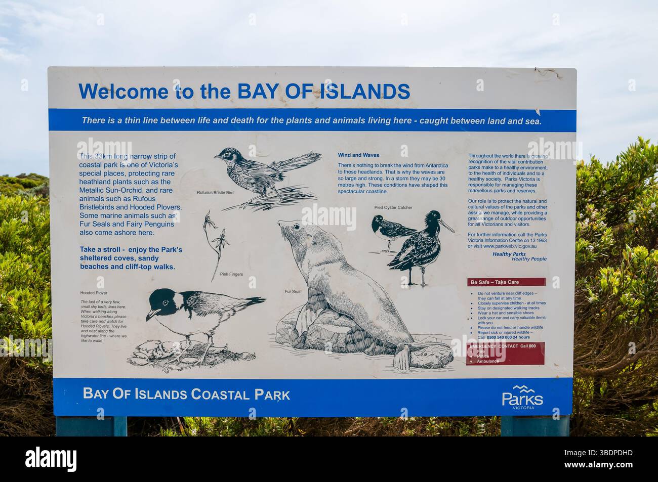 Bay of Islands Coastal Park Signal, Peterborough, Great Ocean Road, Australien Stockfoto