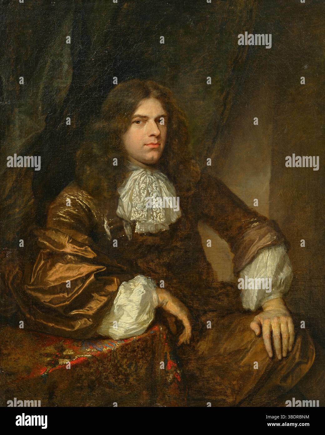 Sir John Temple . Ölgemälde Portrait von Caspar Netscher 1671 Stockfoto