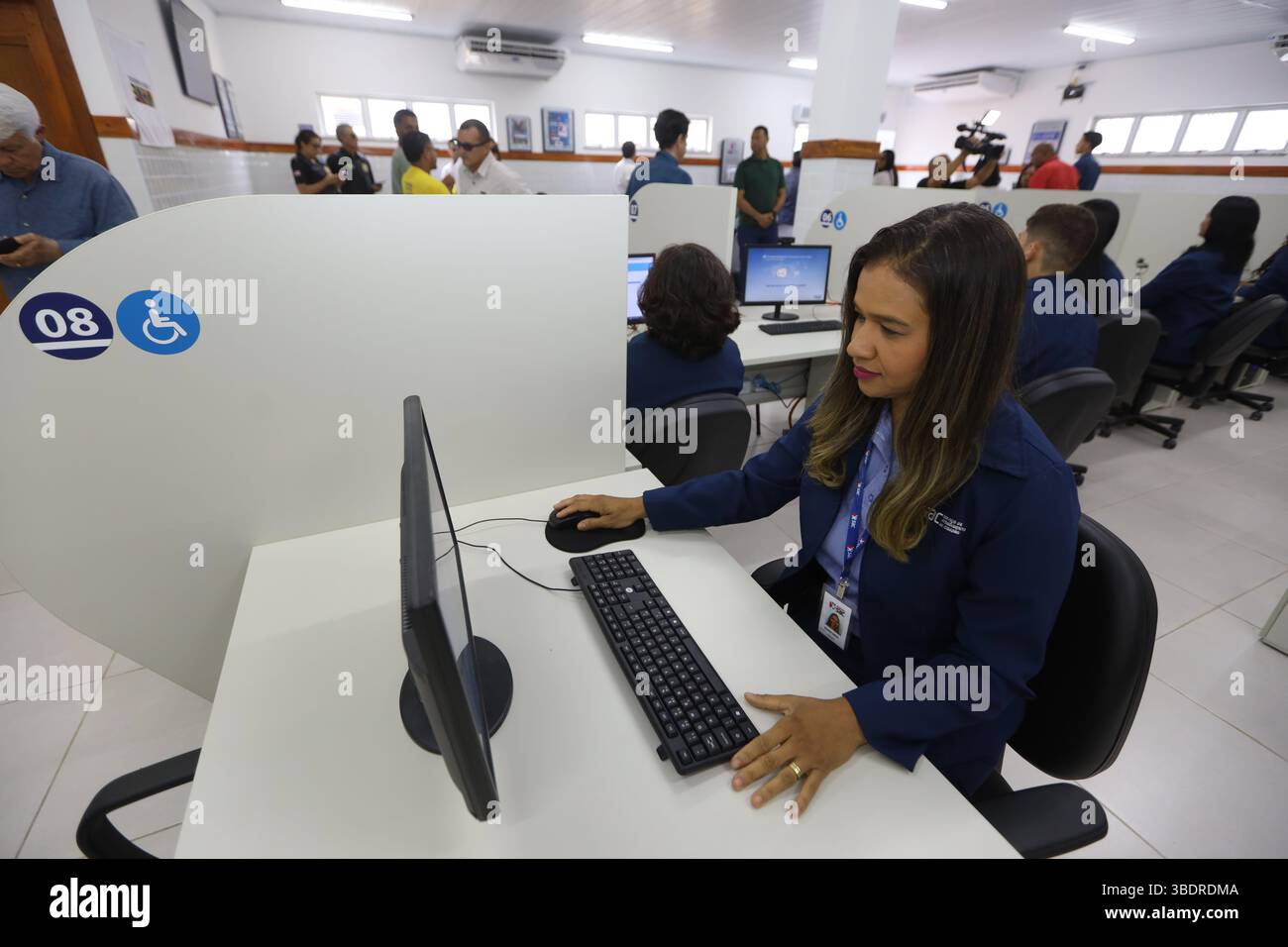 Gandu, bahia, brasilien - 4. Mai 2025: SAC Service Point - Citizen Service Center in der Stadt Gandu. Stockfoto