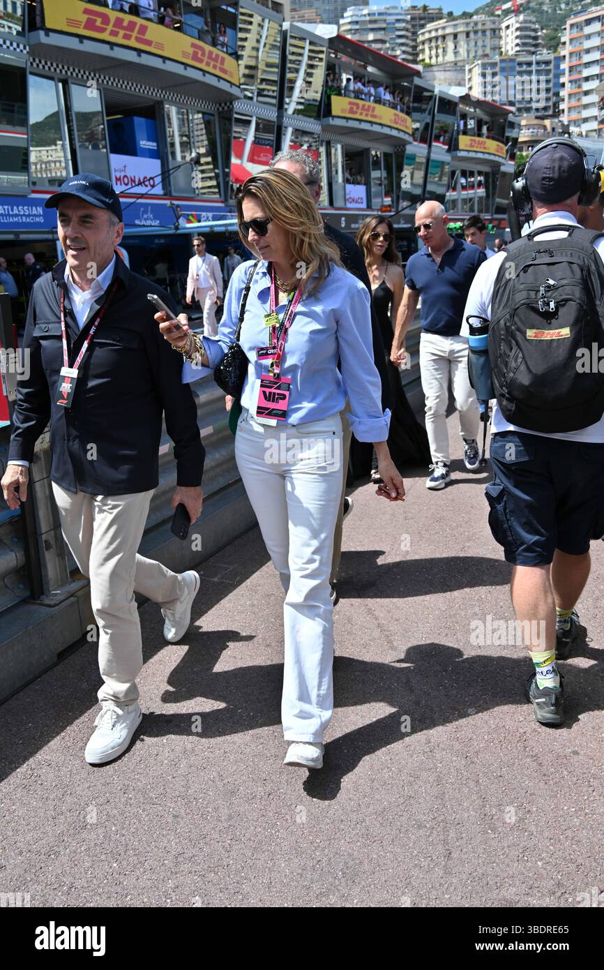 Monaco, Jeff Bezos und Lauren Sanchez beim Monaco GP 2025. Foto: Jeff Bezos und Lauren Sanchez Stockfoto