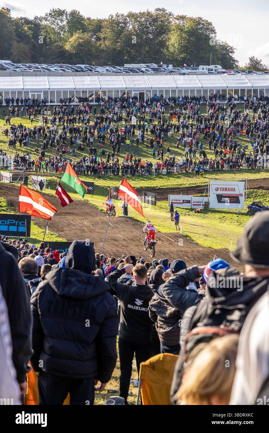 Winchester, Großbritannien, 5. Oktober 2024: Matterley Basin Grand Prix. Stockfoto