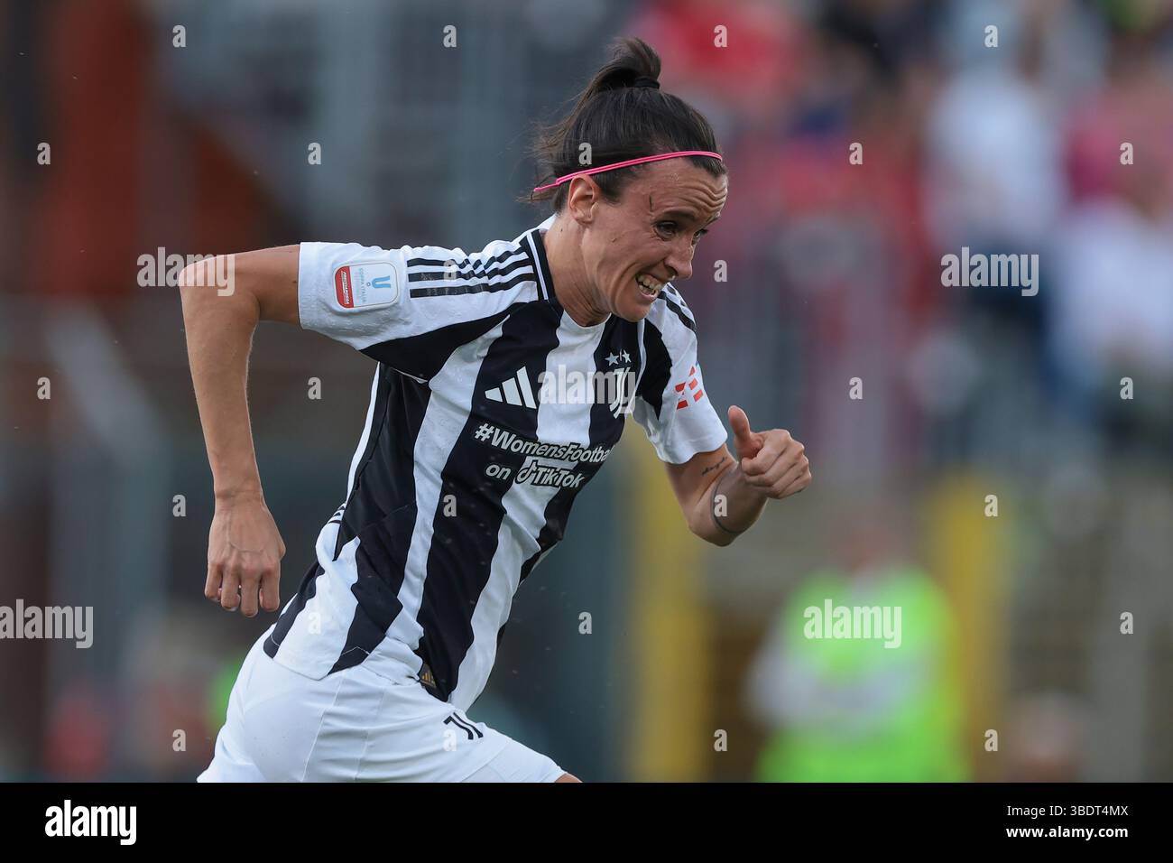 Como, Italien. Mai 2025. Barbara Bonansea von Juventus während des Finalspiels Juventus gegen AS Roma Coppa Italia im Stadio Giuseppe Sinigaglia, Como. Der Bildnachweis sollte lauten: Jonathan Moscrop/Sportimage Credit: Sportimage Ltd/Alamy Live News Stockfoto