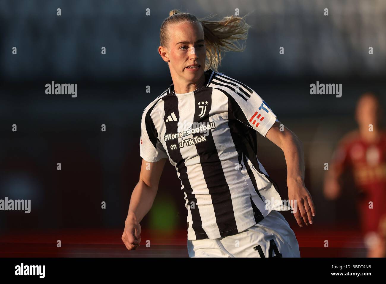Como, Italien. Mai 2025. Amalie Jorgensen Vangsgaard von Juventus während des Finalspiels Juventus gegen AS Roma Coppa Italia im Stadio Giuseppe Sinigaglia, Como. Der Bildnachweis sollte lauten: Jonathan Moscrop/Sportimage Credit: Sportimage Ltd/Alamy Live News Stockfoto
