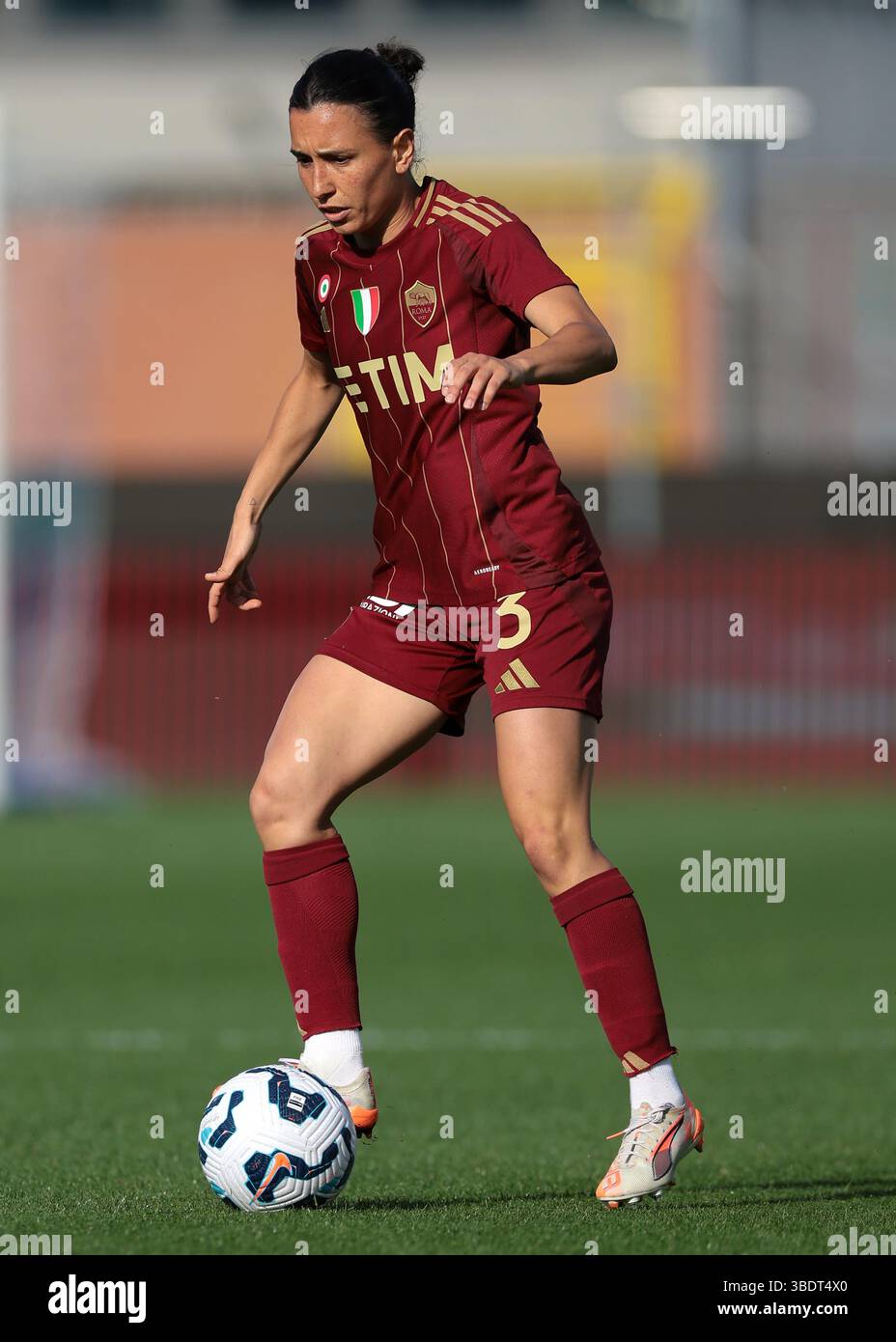 Como, Italien. Mai 2025. Lucia Di Guglielmo von AS Roma während des Finalspiels Juventus gegen AS Roma Coppa Italia im Stadio Giuseppe Sinigaglia, Como. Der Bildnachweis sollte lauten: Jonathan Moscrop/Sportimage Credit: Sportimage Ltd/Alamy Live News Stockfoto