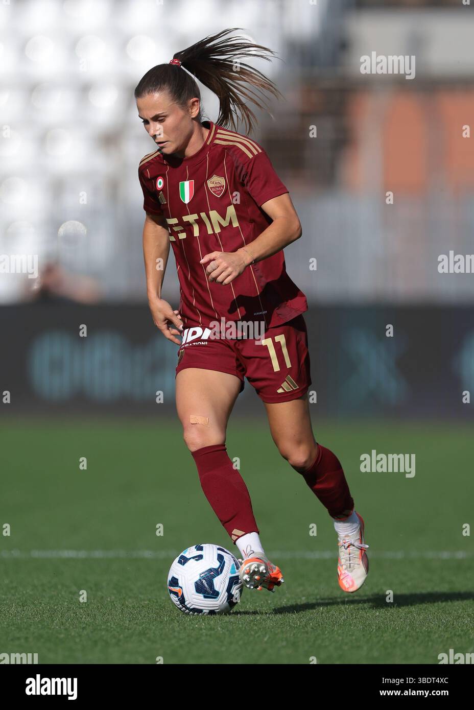 Como, Italien. Mai 2025. Emilie Haavi von AS Roma während des Finalspiels Juventus gegen AS Roma Coppa Italia im Stadio Giuseppe Sinigaglia, Como. Der Bildnachweis sollte lauten: Jonathan Moscrop/Sportimage Credit: Sportimage Ltd/Alamy Live News Stockfoto