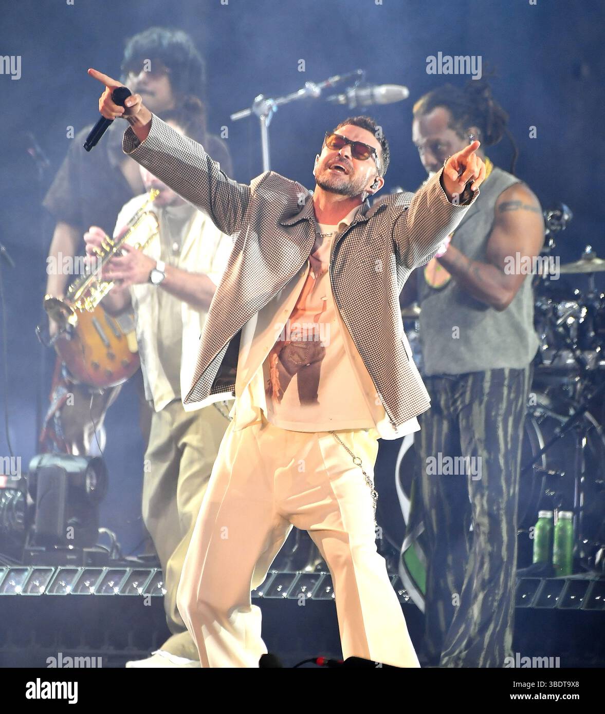Justin Timberlake tritt am 2. Tag des BottleRock Napa Valley Music Festivals auf der Napa Valley Expo am 24. Mai 2025 in Napa, Kalifornien auf./MediaPunch Stockfoto
