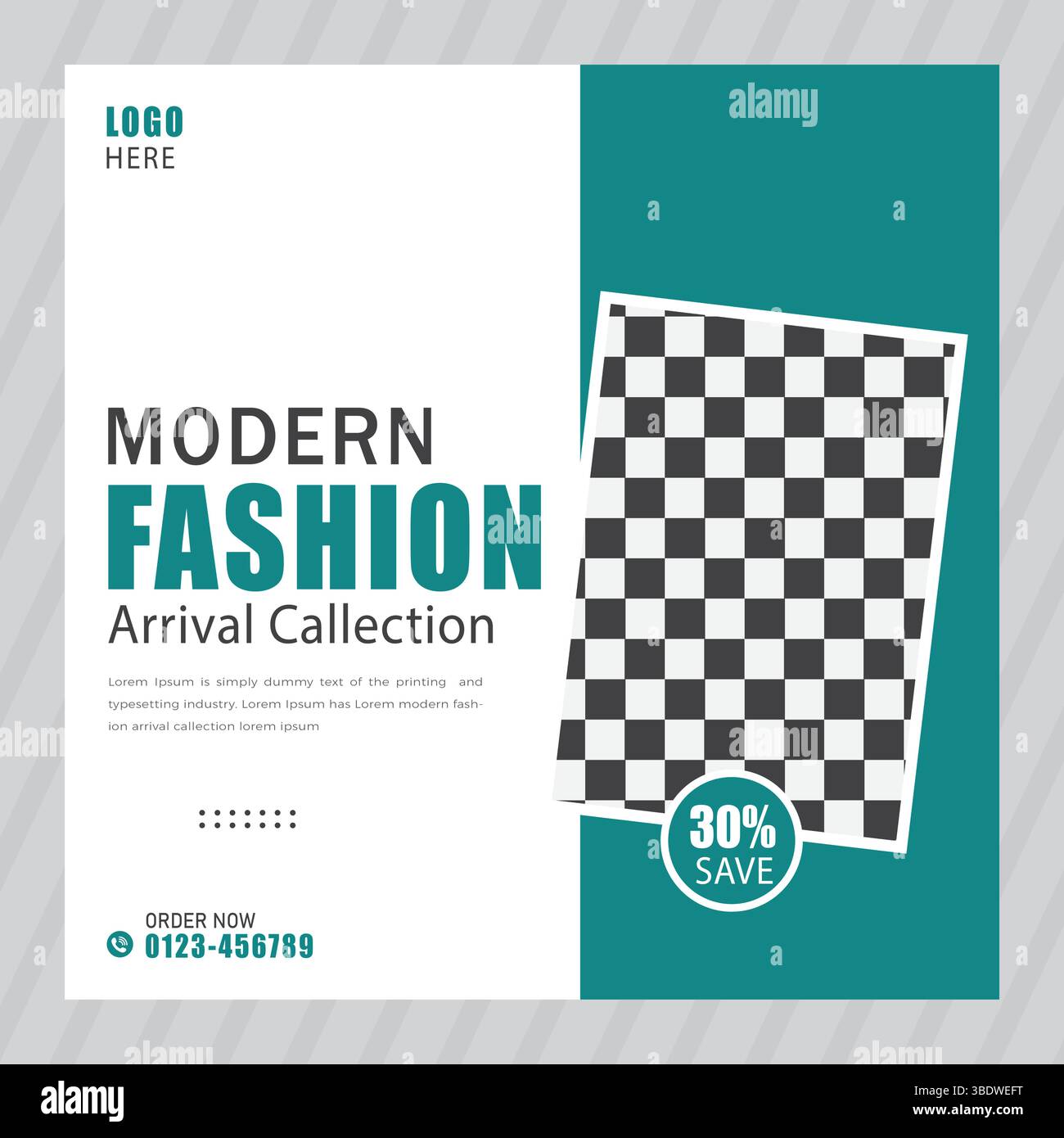 Social Media-Post zum Verkauf von Mode Stock Vektor