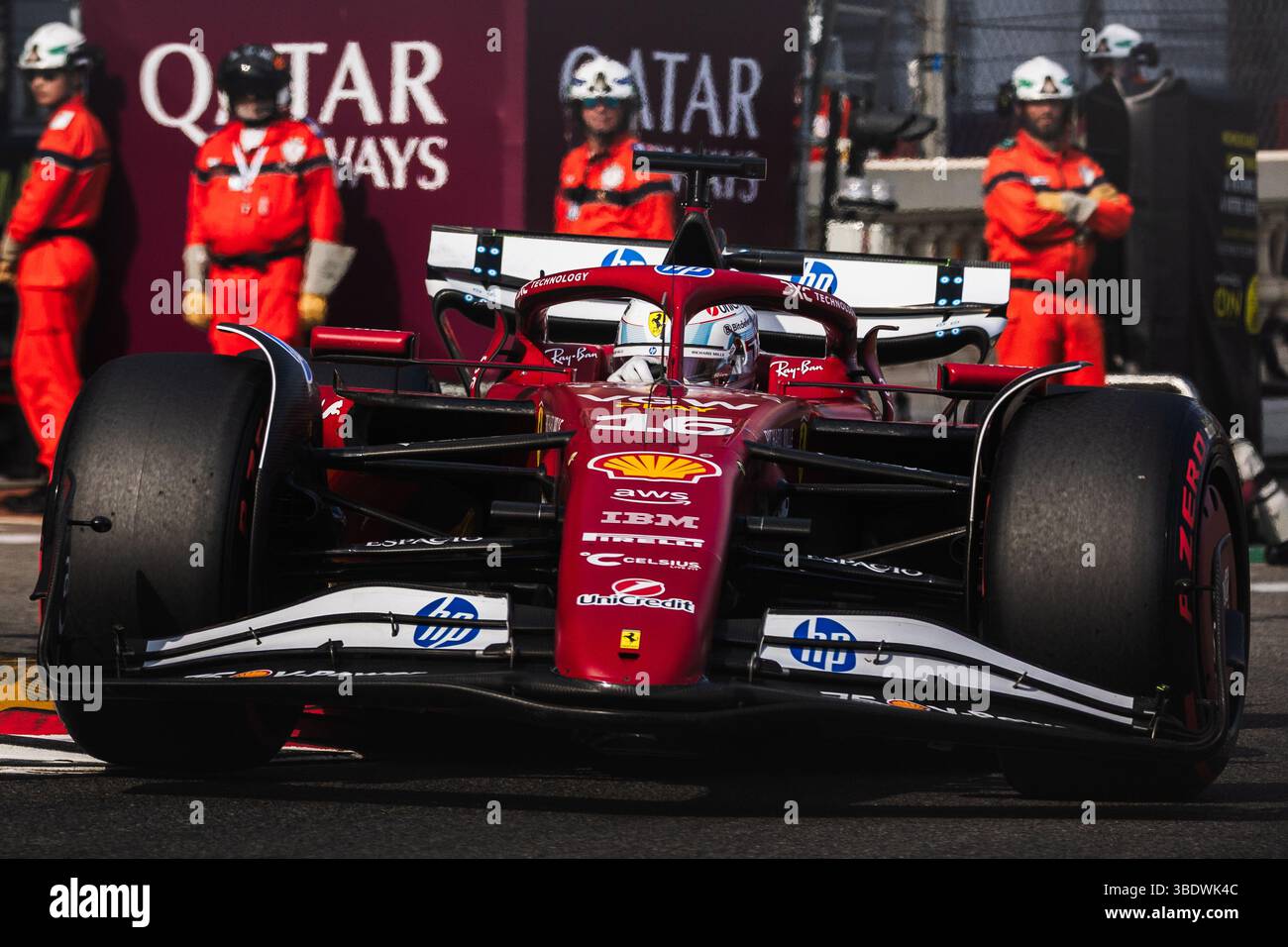 Circuit de Monaco, Monte-carlo, Monaco. 24.Mai 2025; Charles Leclerc von Monaco und Scuderia Ferrari während des Formel-1-Grand Prix von Monaco Stockfoto
