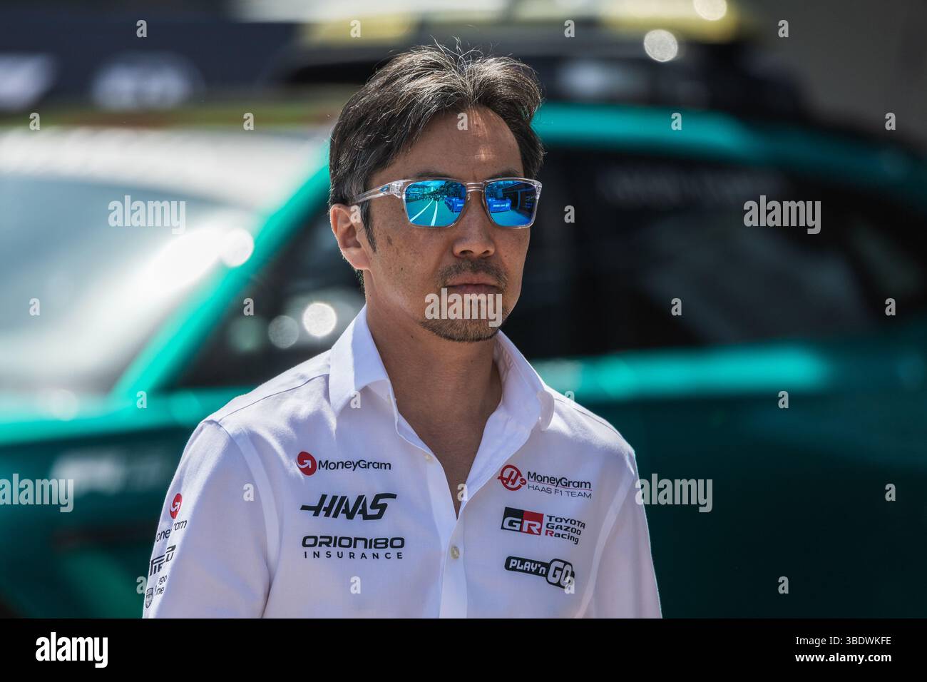 Circuit de Monaco, Monte-carlo, Monaco. 24.Mai 2025; Ayao Komatsu aus Japan und MoneyGram Haas F1 Team während des Formel-1-Grand Prix von Monaco Stockfoto