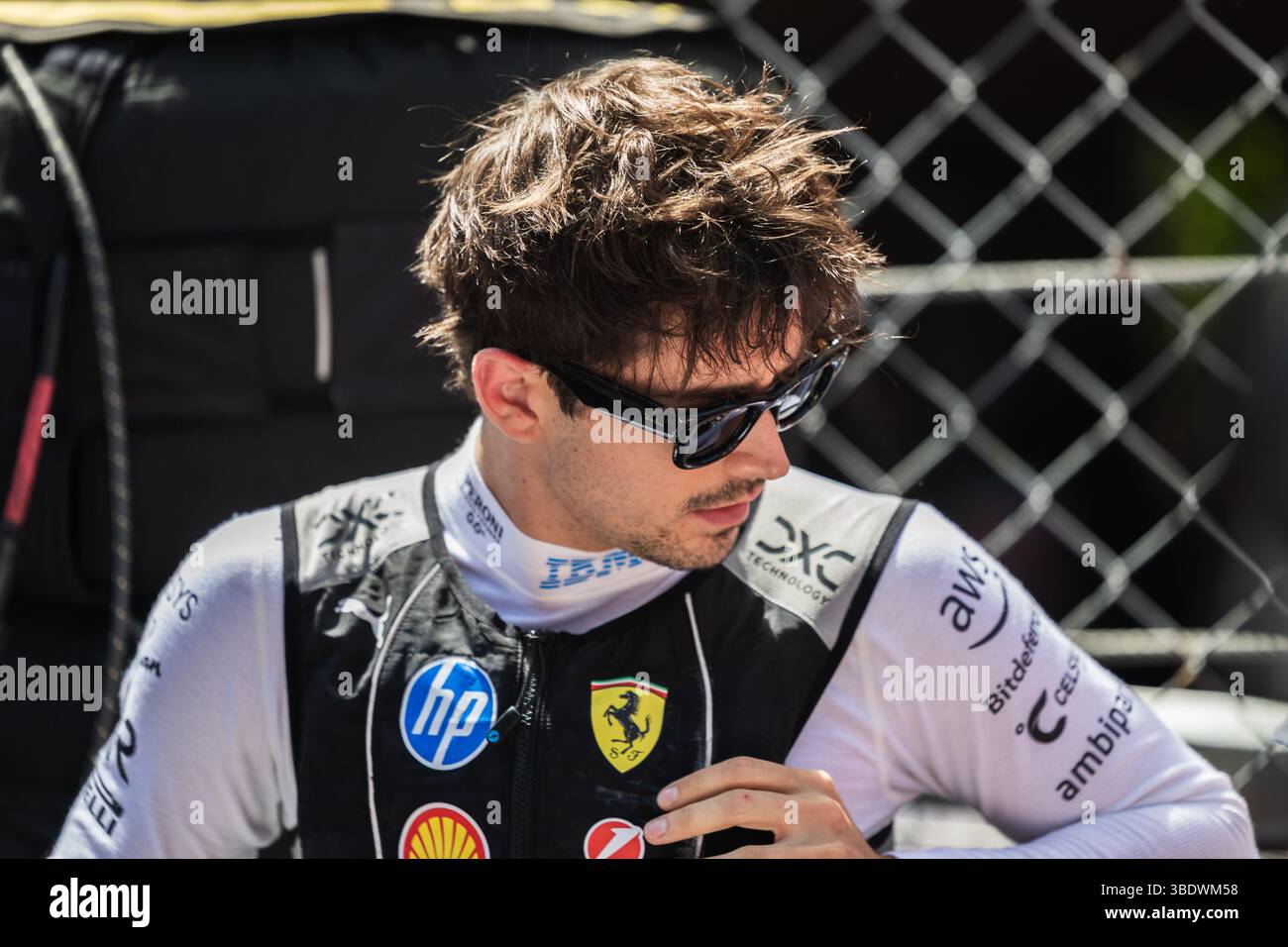 Circuit de Monaco, Monte-carlo, Monaco. 25.Mai 2025; Charles Leclerc von Monaco und Scuderia Ferrari während des Formel-1-Grand Prix von Monaco Stockfoto