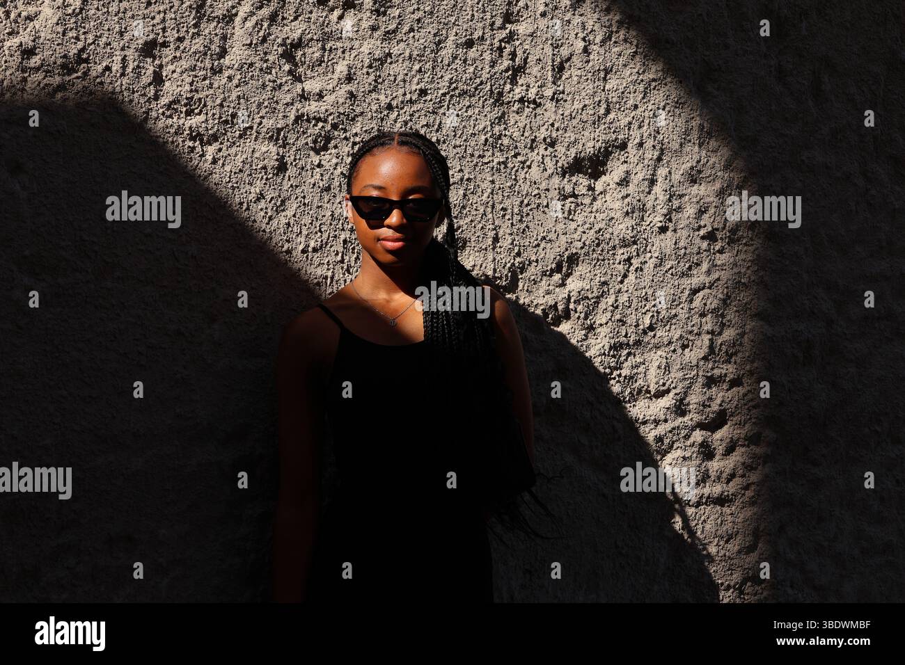 Im Schatten der Stadt Stockfoto