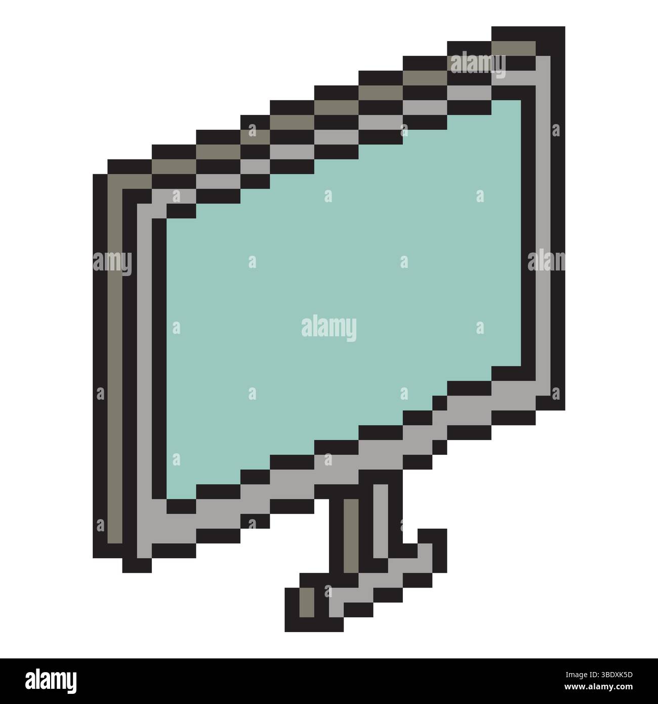 Pixelgrafik des Computermonitors Stock Vektor