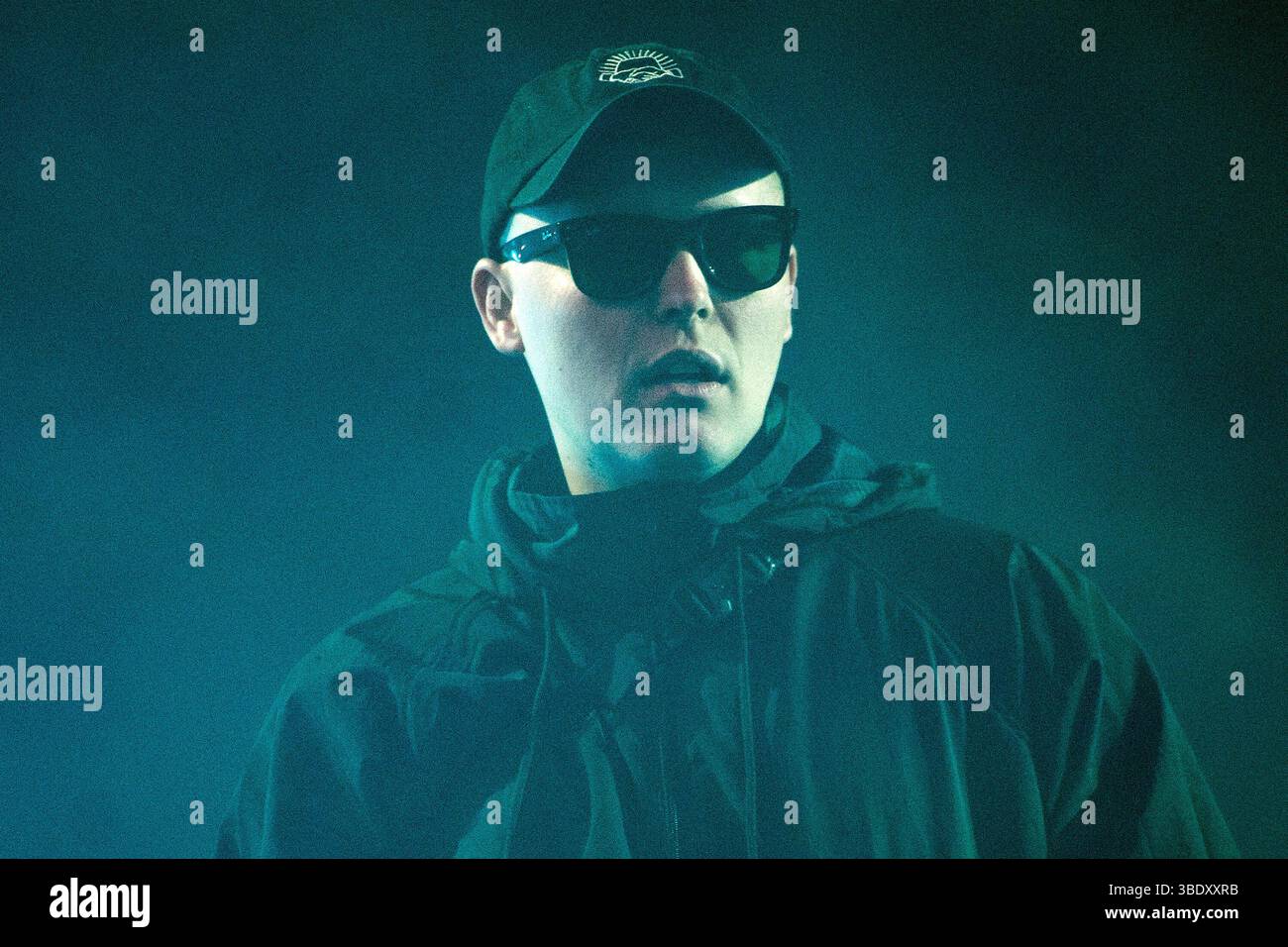 London, Großbritannien. 23. Mai 2025. Mo Chara (Liam Óg Ó hAnnaidh) von Kniescheibe tritt beim Wide Awake Festival im Brockwell Park auf. Quelle: Justin Ng/Alamy Live Stockfoto