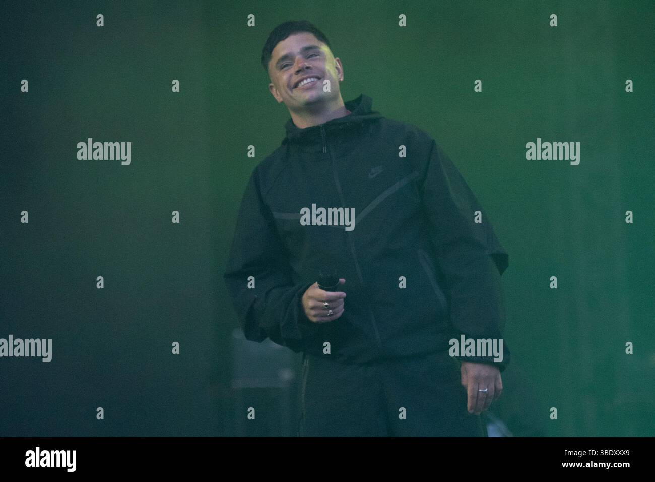 London, Großbritannien. 23. Mai 2025. Móglaí BaP (Naoise Ó Caireallain) von Kniescheibe tritt beim Wide Awake Festival im Brockwell Park auf. Quelle: Justin Ng/Alamy Stockfoto