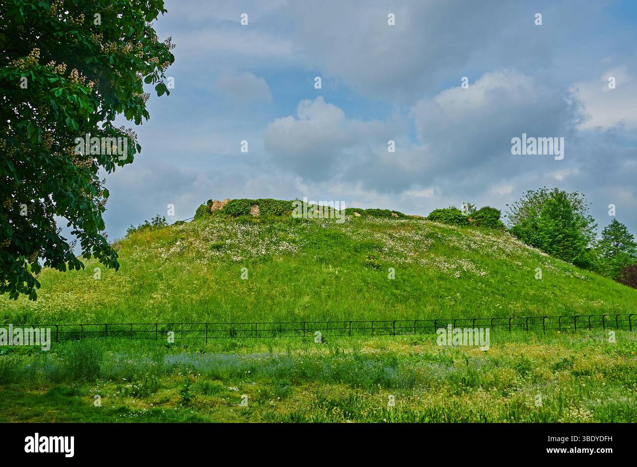 Die Ruinen der Burg Motte und Bailey aus dem 11. Jahrhundert, Waytemore Castle, Bischöfe Stortford, Hertfordshire Stockfoto