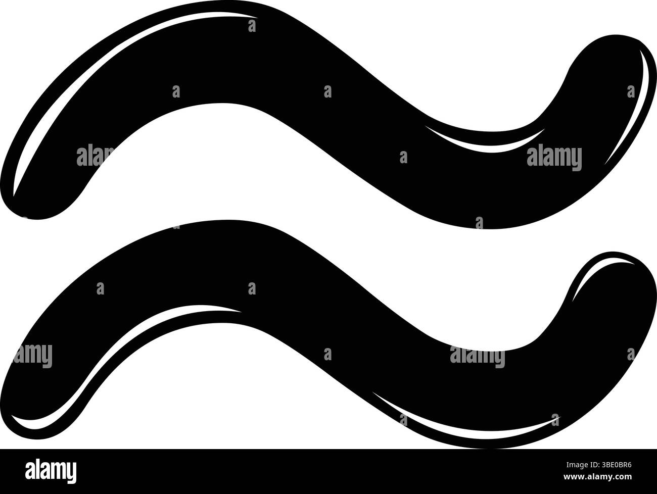 Vektorabbildung schwarz-weiß entspricht ungefähr dem mathematischen Symbol Stock Vektor