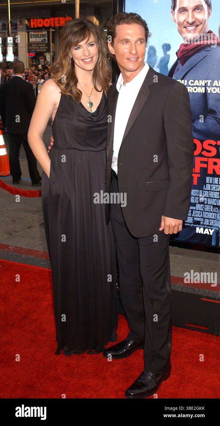 Jennifer Garner und Matthew McConaughey bei der Premiere von „Ghosts of Girlfriends Past“ im Grauman's Chinese Theater in Hollywood, Los Angeles - 27. April 2009 Stockfoto