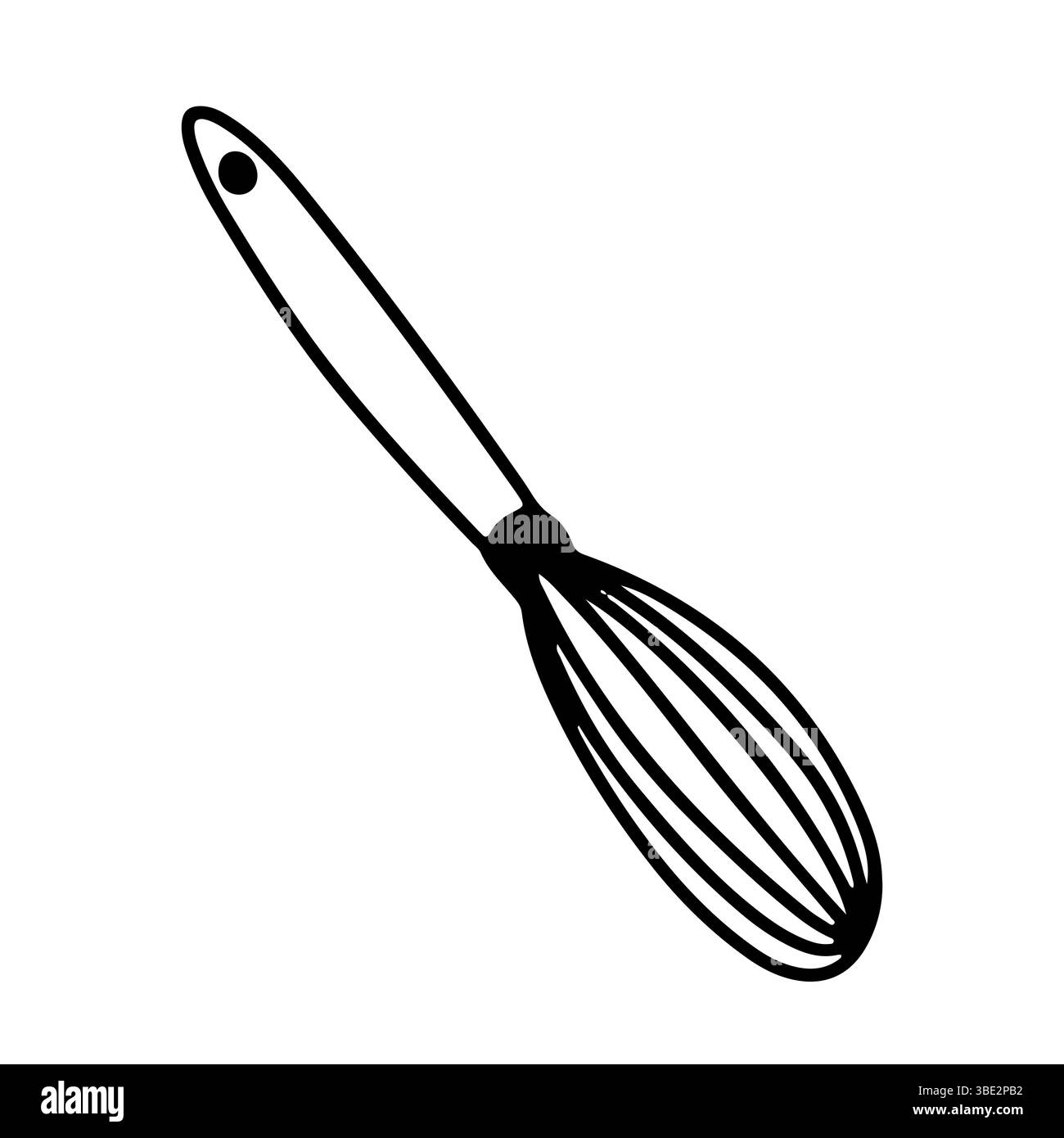 Handgezeichnete Doodle-Illustration mit dem Schneebesen Stock Vektor