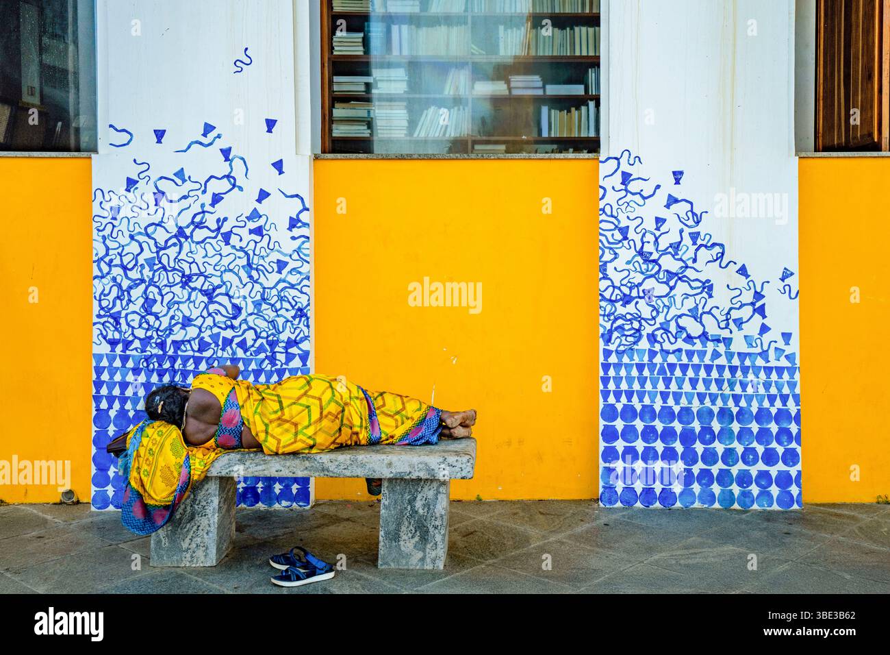 Indien, Pondichery, french Quarter Stockfoto