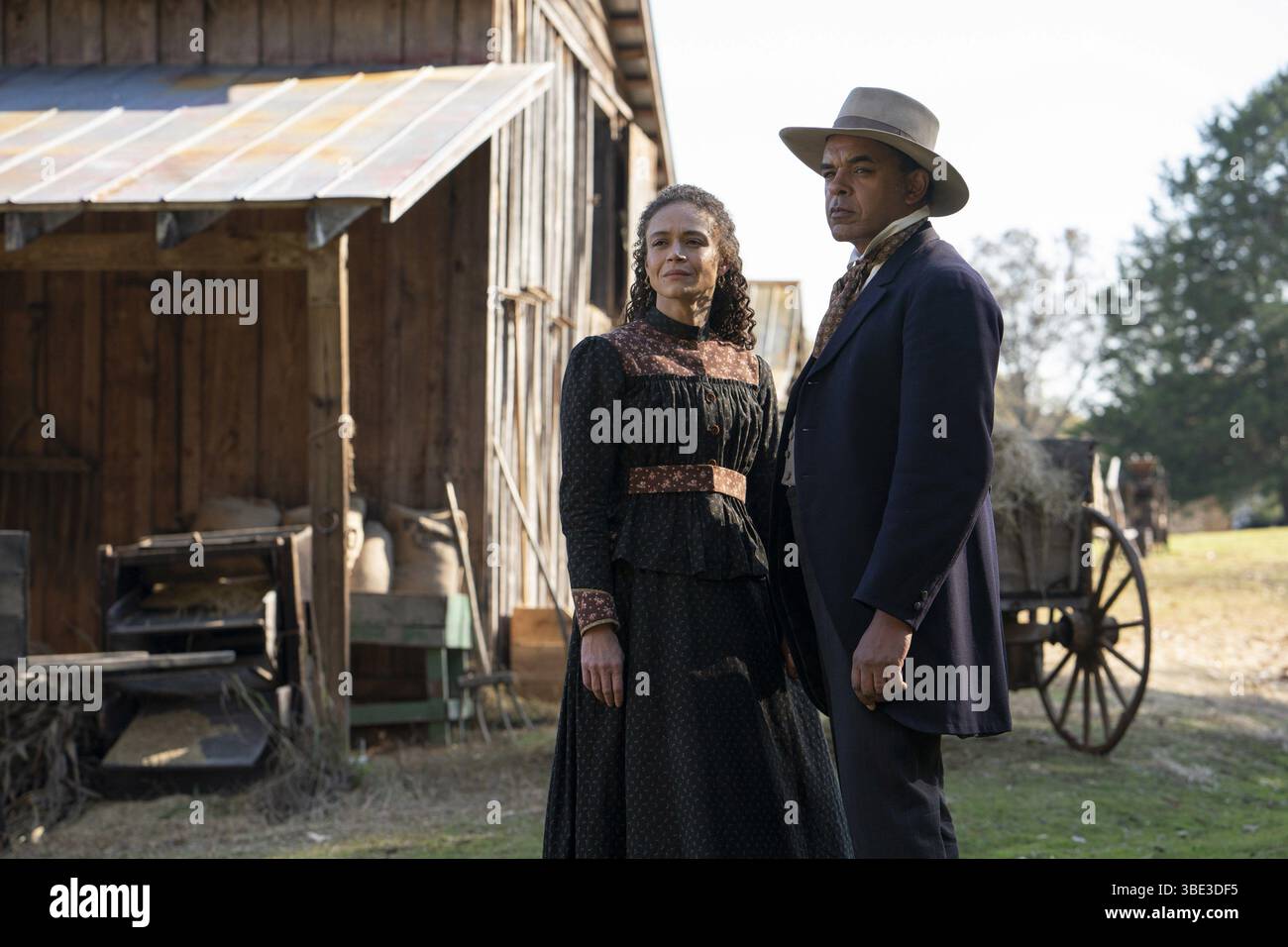 The Underground Railroad Mini-Serie 2021 USA Creation : Barry Jenkins Kapitel 7: Fanny Briggs Amber Gray, Peter de Jersey Stockfoto