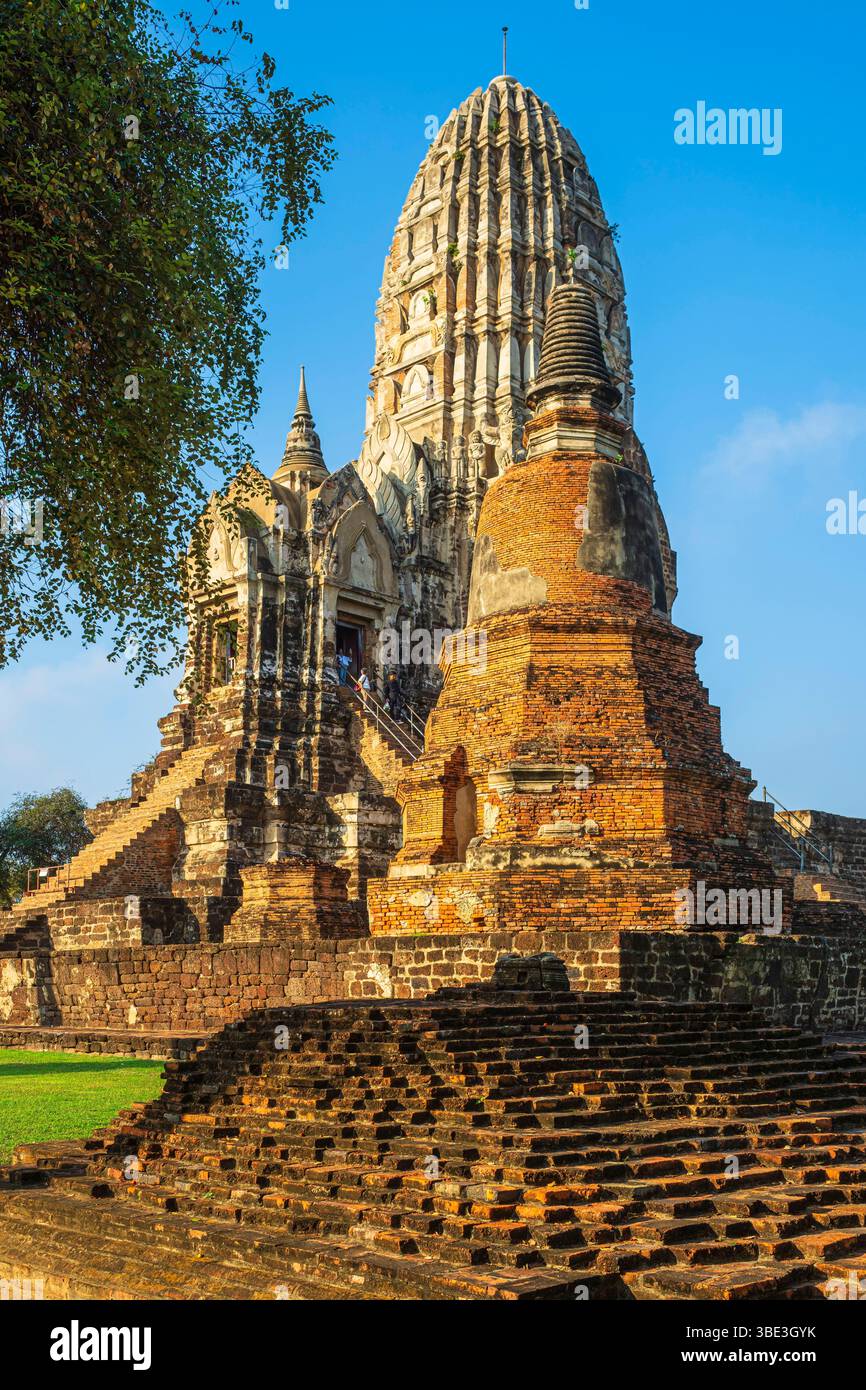 Thailand, Provinz Ayutthaya, Ayutthaya Historical Park, UNESCO-Weltkulturerbe, Wat Ratchaburana Stockfoto