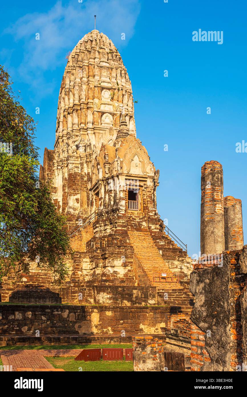 Thailand, Provinz Ayutthaya, Ayutthaya Historical Park, UNESCO-Weltkulturerbe, Wat Ratchaburana Stockfoto
