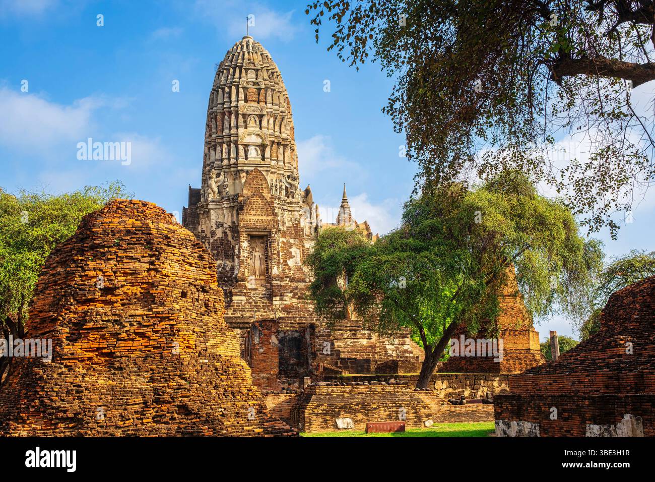 Thailand, Provinz Ayutthaya, Ayutthaya Historical Park, UNESCO-Weltkulturerbe, Wat Ratchaburana Stockfoto
