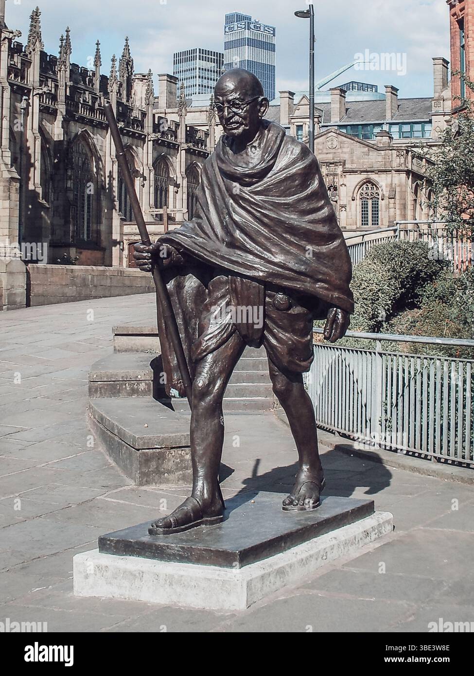 Mahatma Gandhi Statue von RAM V Sutar Stockfoto