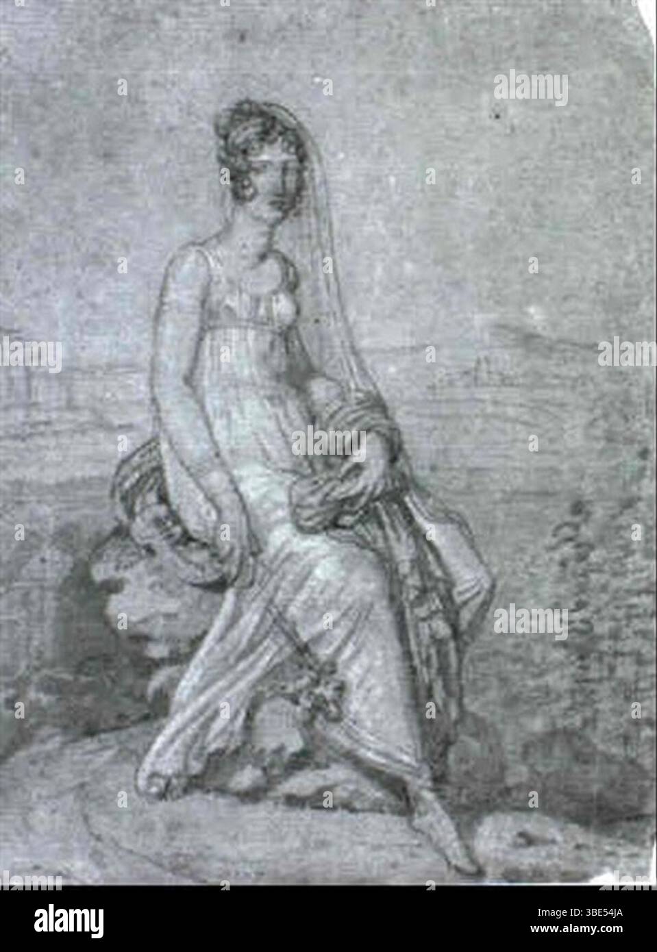Jean-auguste-dominique-ingres-Portrait-de-Madame-delannoy. Stockfoto