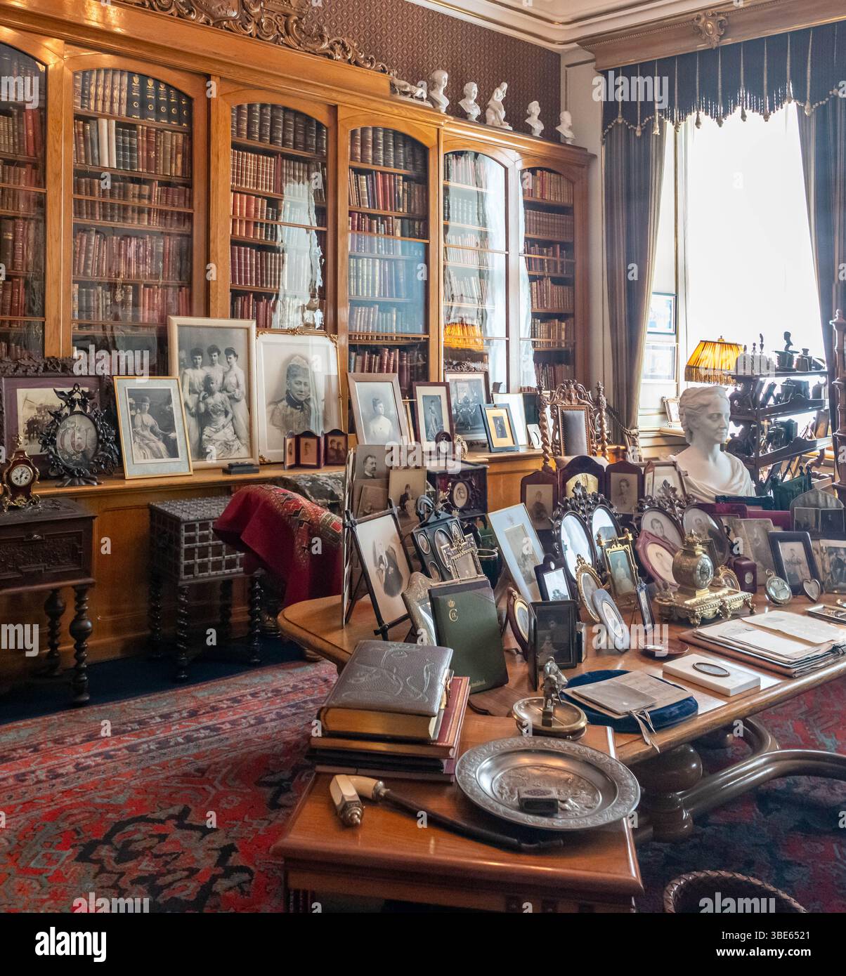 Die private Studie von König Christian IX. Von Dänemark im Königspalast Amalienborg in Kopenhagen Stockfoto
