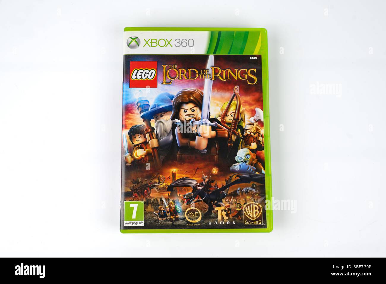 LEGO der Herr der Ringe Videospiel auf Xbox 360 – Wales, Großbritannien – 17. Mai 2025 Stockfoto