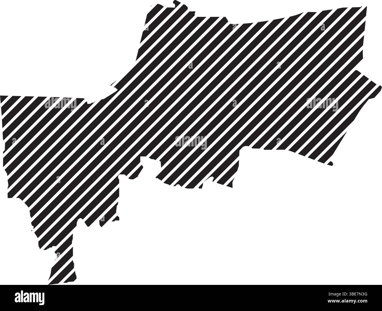 Bangkok City Map Icon Illustration Design Stock Vektor