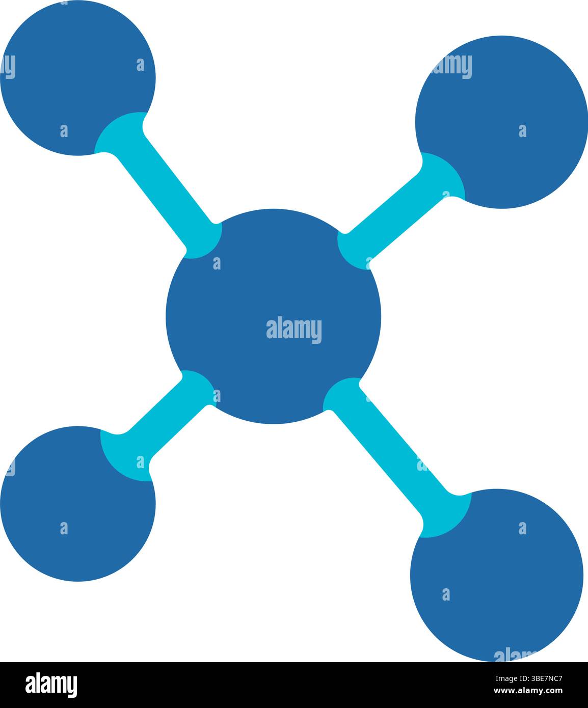 Symboldesign mit dem Molekularelement-Logo Stock Vektor