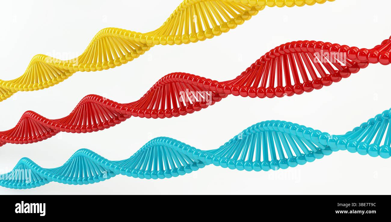 Molekularbiologie und die digitale Wissenschaft als Kunst Stockfoto