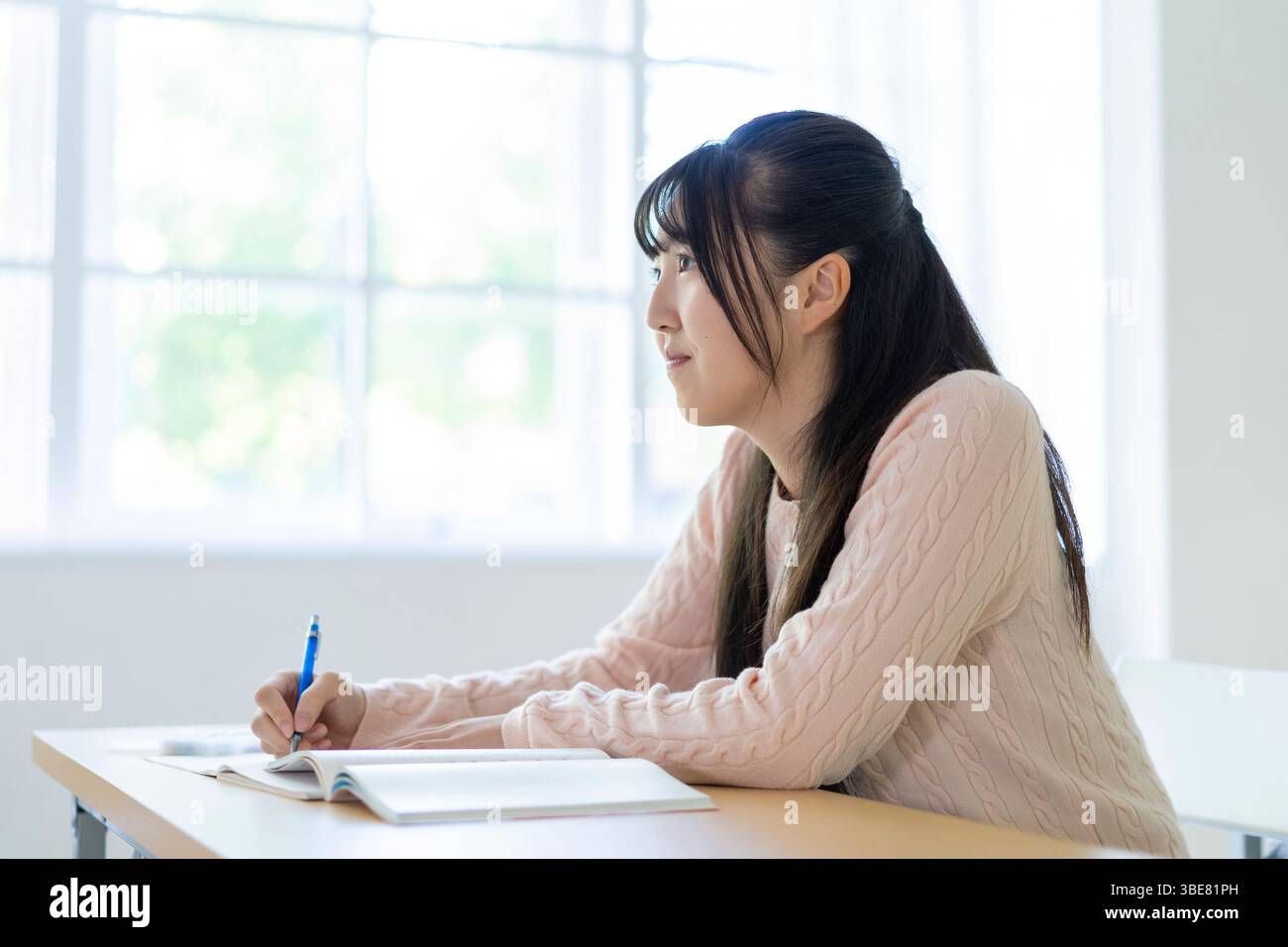 High-School-Schüler nehmen Unterricht an einer Cram-Schule Stockfoto