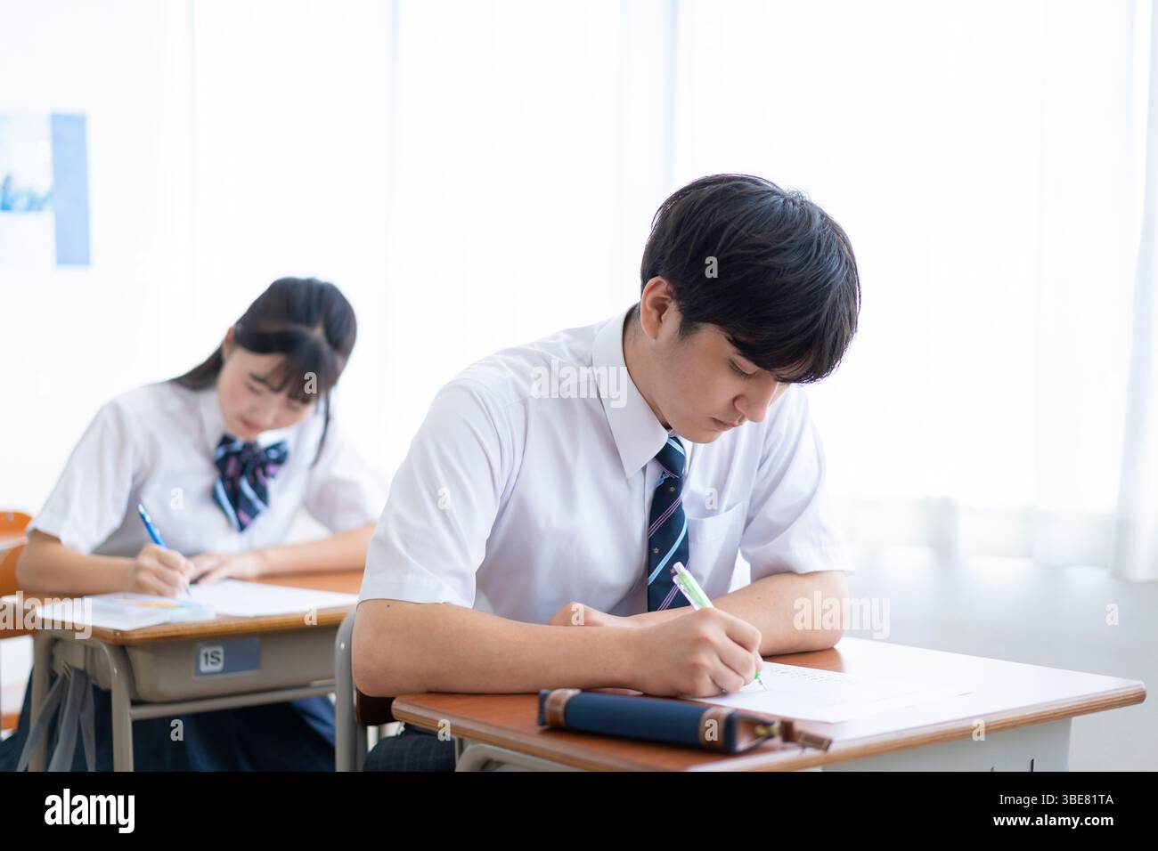 Schüler der Highschool nehmen einen Kurs Stockfoto