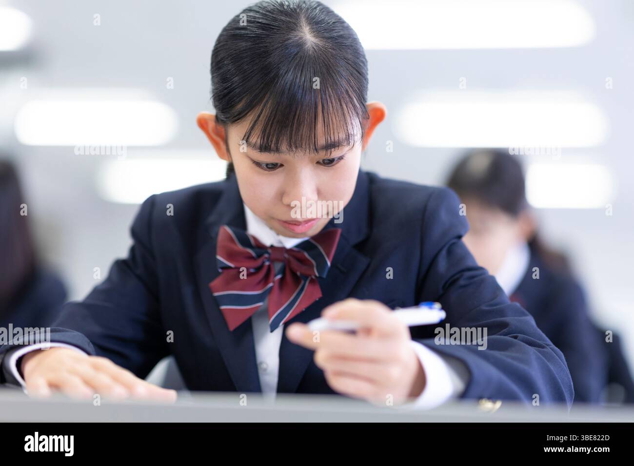 Schüler, die Unterricht nehmen Stockfoto