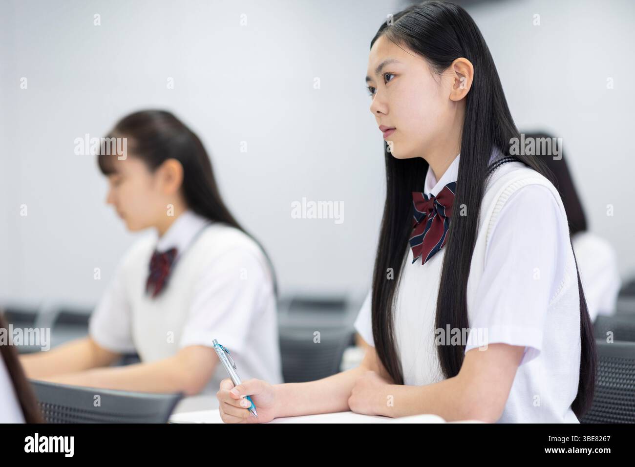 Schüler, die Unterricht nehmen Stockfoto