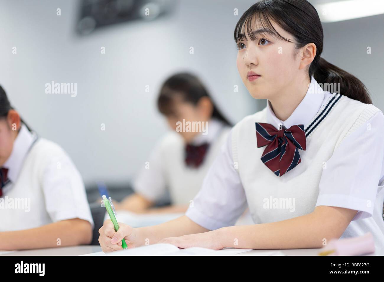 Schüler, die Unterricht nehmen Stockfoto
