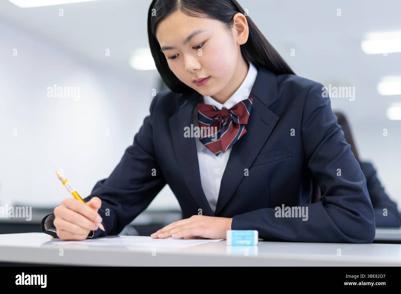 Studenten, die Prüfungen ablegen Stockfoto