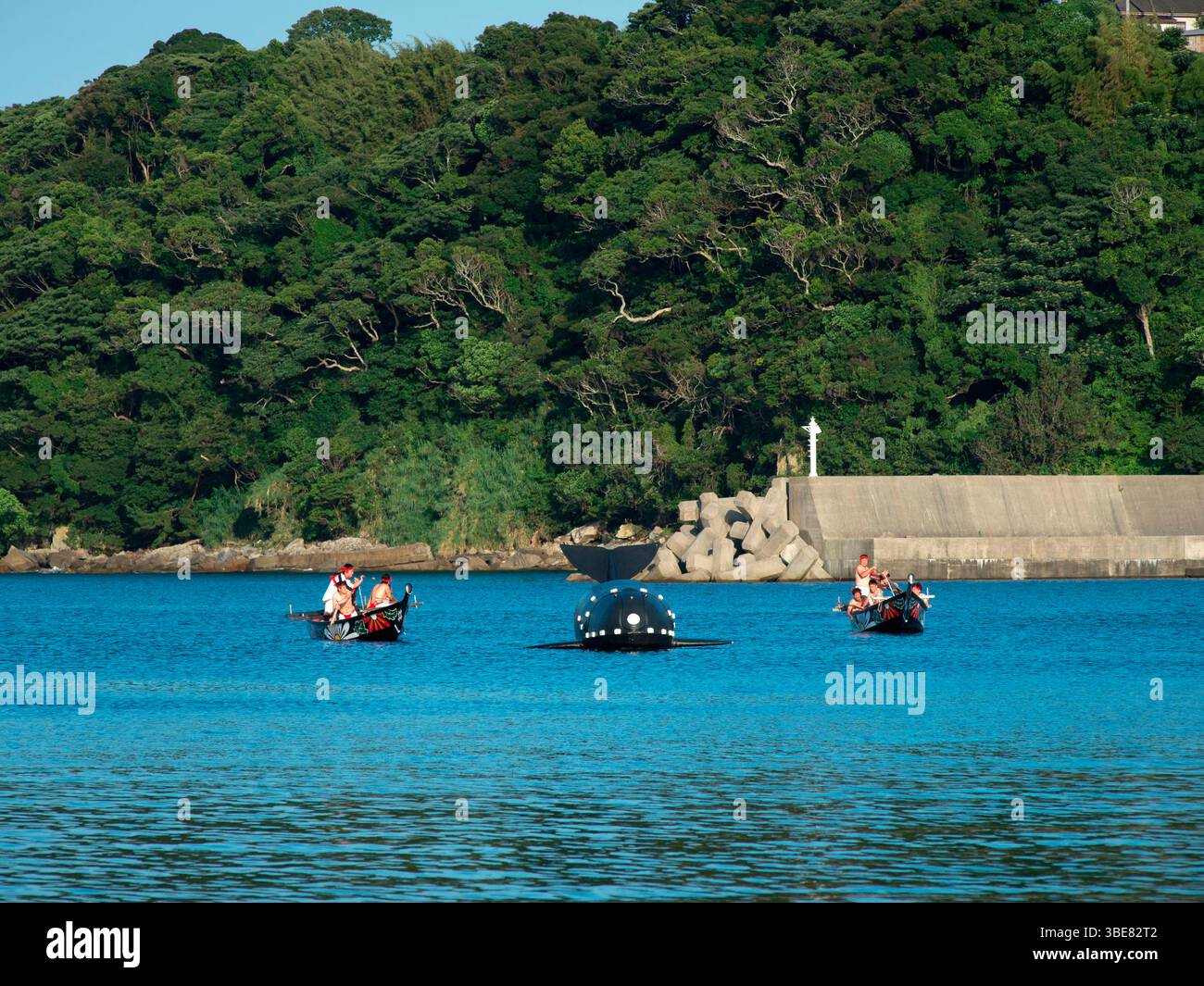 Taijiura Isana Festival, Taiji Stadt Stockfoto