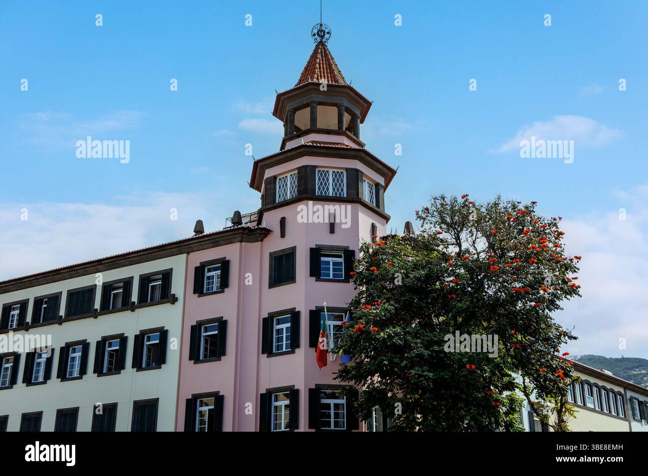 Gebäude in Zona Velha - Altstadt von Funchal, Hauptstadt der Insel Madeira, Portugal Stockfoto