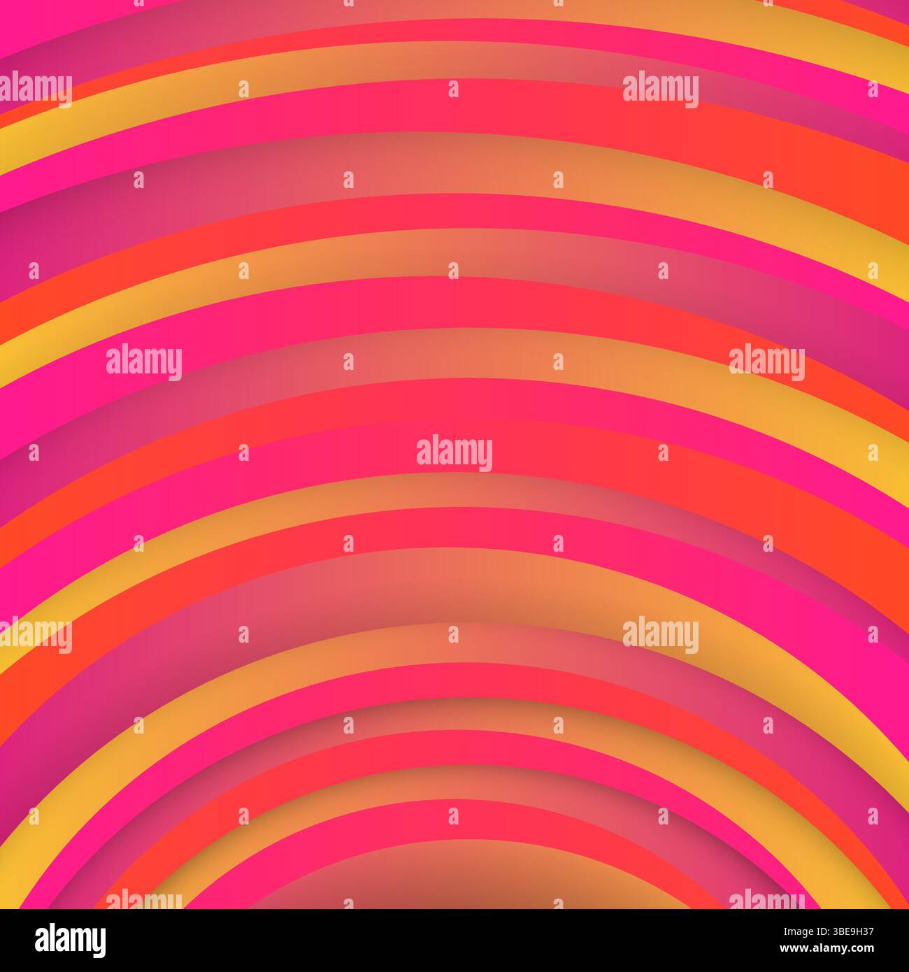 Trendiger geometrischer roter Hintergrund mit abstrakten Kreisen. Kartendesign. Futuristisches dynamisches Muster. Vektorabbildung Stock Vektor