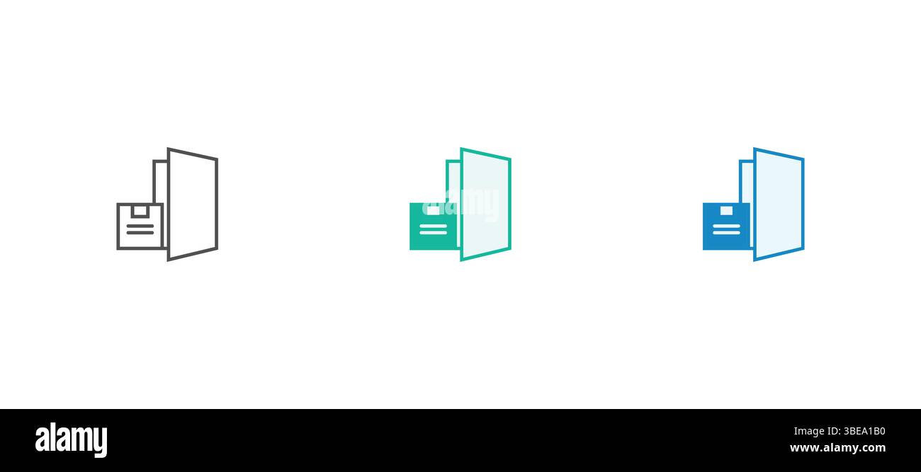 Symbolgruppe für Lieferservice bestellen. Mit Symbolen für Auftragsverfolgung, Lieferung nach Hause, Lager, Kurierdienst. Vektorsammlung von ausgefüllten Symbolen. Stock Vektor