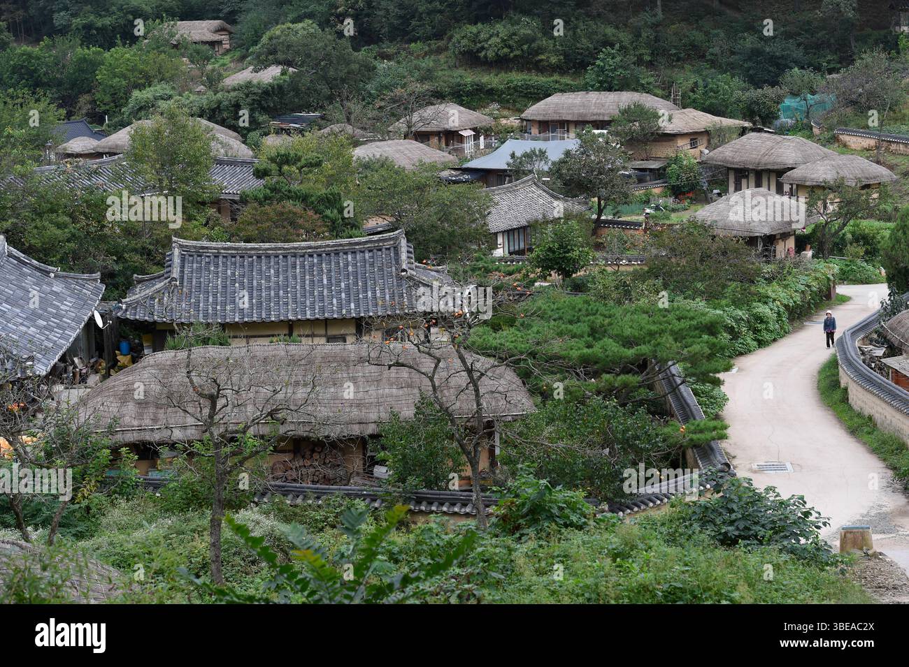 Yangdong Folk Village, UNESCO-Weltkulturerbe, Gyeongsangbuk-Do, Südkorea. Stockfoto