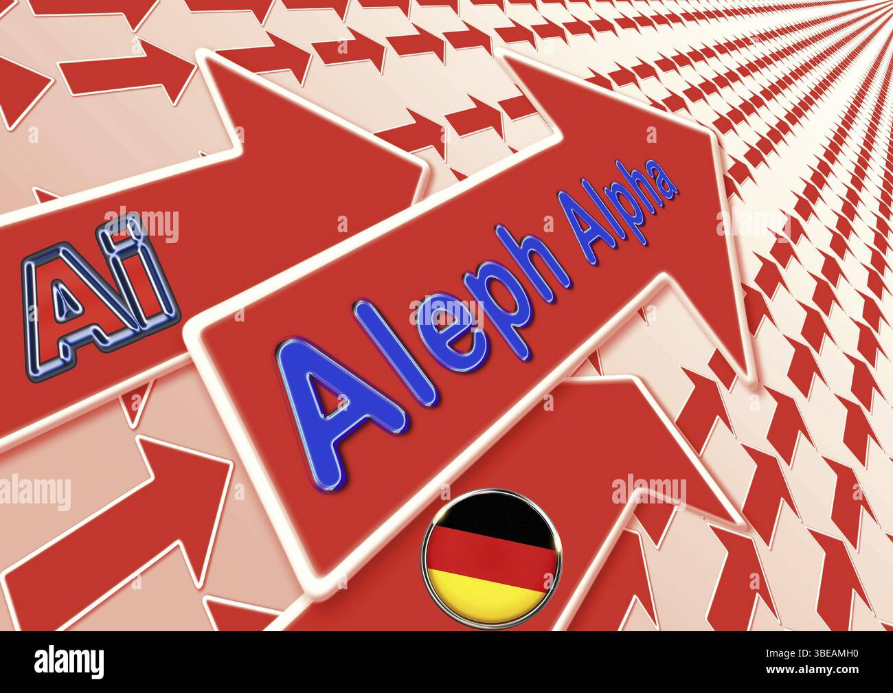 Symbol Foto, Aleph Alpha, deutsches KI-Unternehmen, AI, AI, ChatGBT, GPT4, OpenAI, Chatbot, künstliche Intelligenz, künstliche Intelligenz, IT-System, com Stockfoto